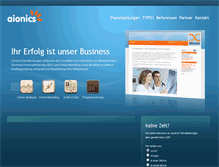 Tablet Screenshot of aionics.ch